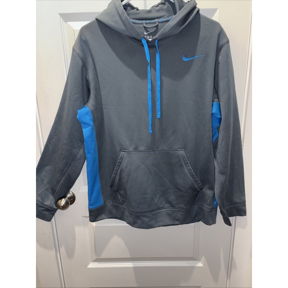 Nike Training Therma-Fit Fleece Pullover Hoodie Gray Men's Size L